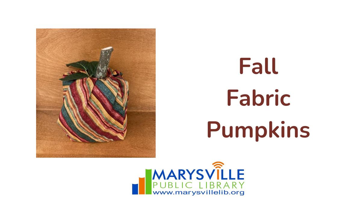 Fall Fabric Pumpkins & Card Making Class