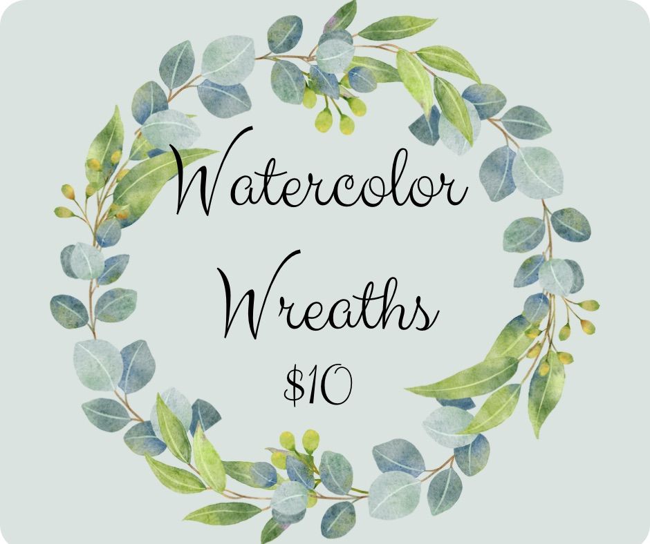 Watercolor Wreaths Class