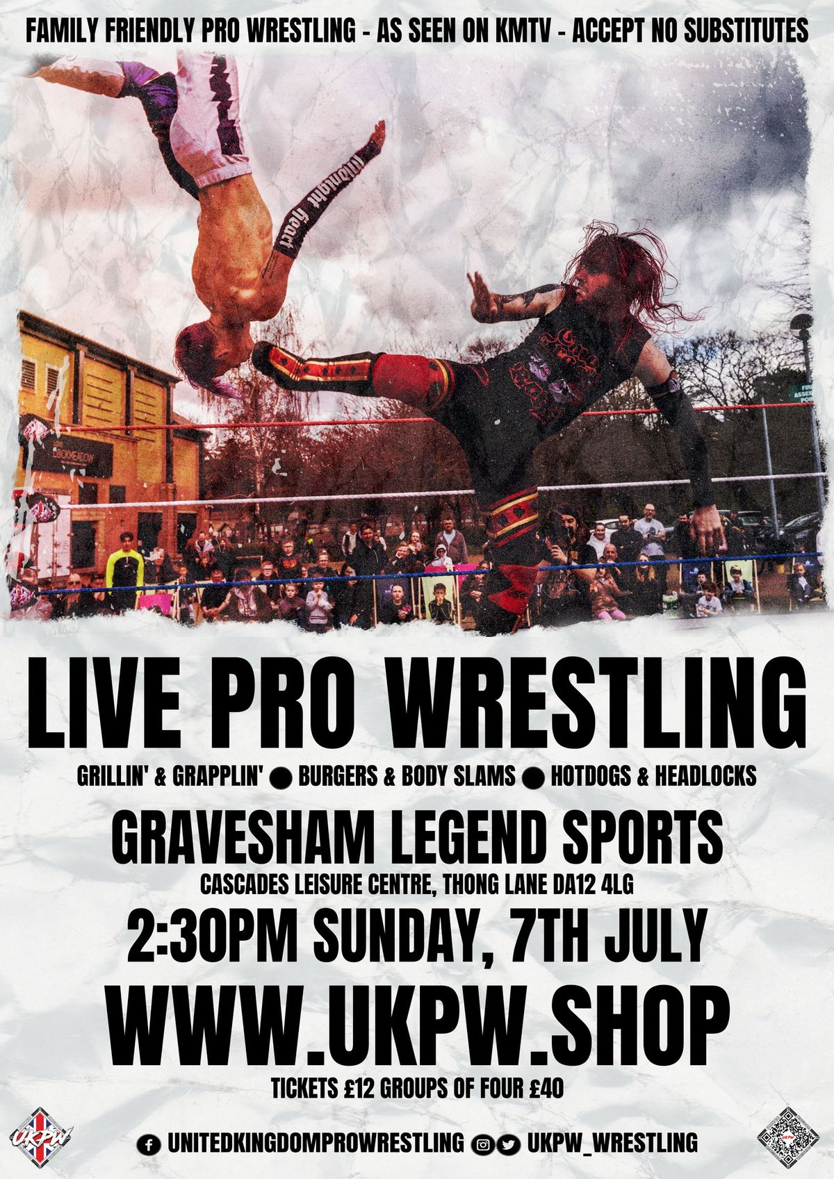 Live Pro Wrestling - UKPW:Gravesham - Grapplin' & Grillin'
