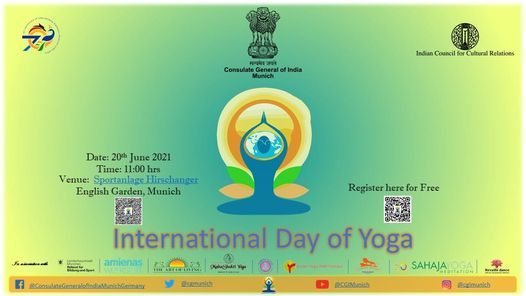 International Yoga Day 21 With The Indian Consulate In Munich Englischer Garten Munchen Deutschland Starnberg June 21