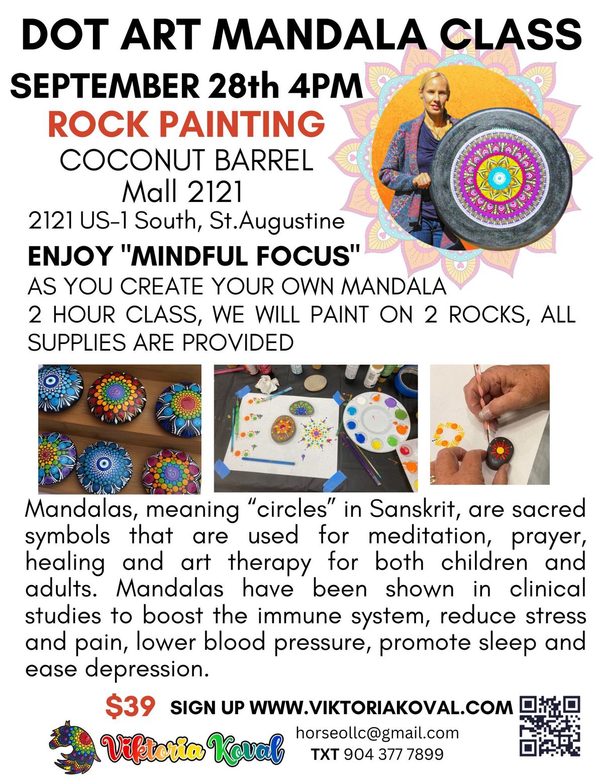 September 28th Rock Painting Class