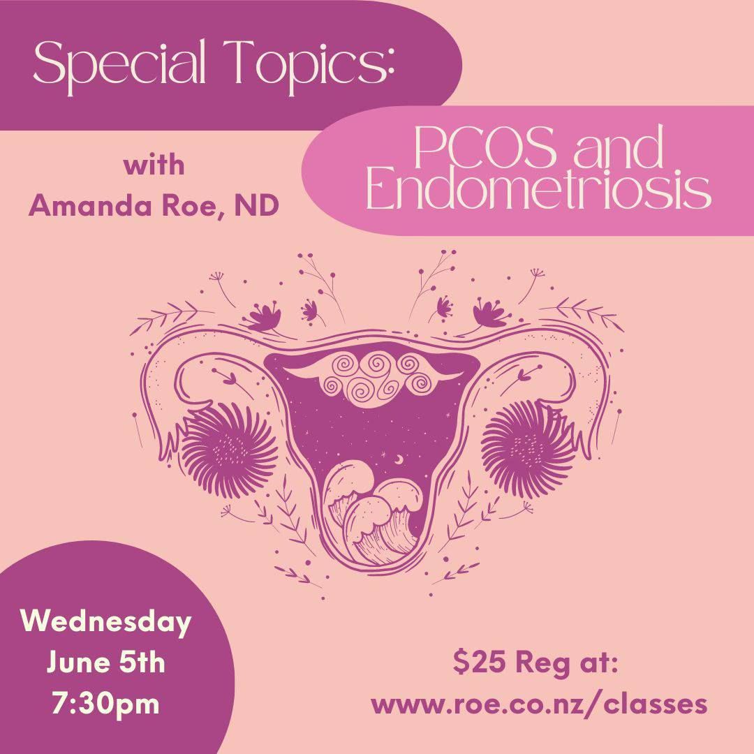 Special topics: PCOS and Endometriosis ($25)