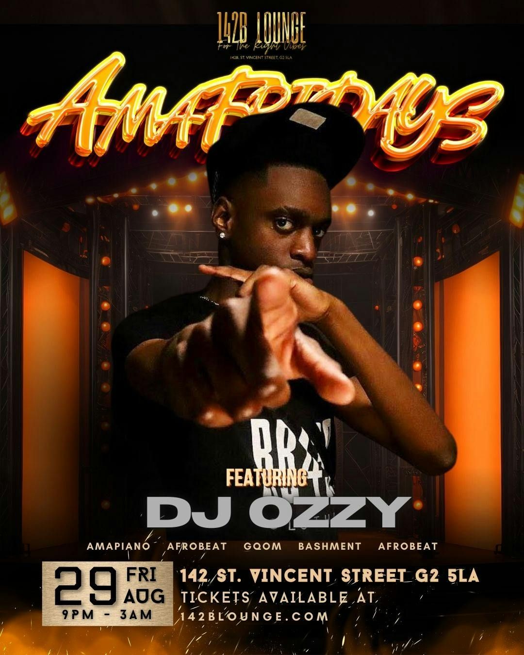 \ud83d\udd25 AMAFRIDAYS\ud83d\udd25 \ud83c\udfa7  OZZY ON THE DECKS\u2728