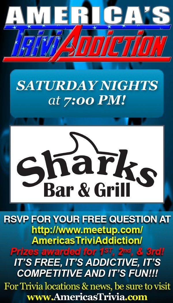 Sharks Bar & Grill Trivia Night - Largo, Florida