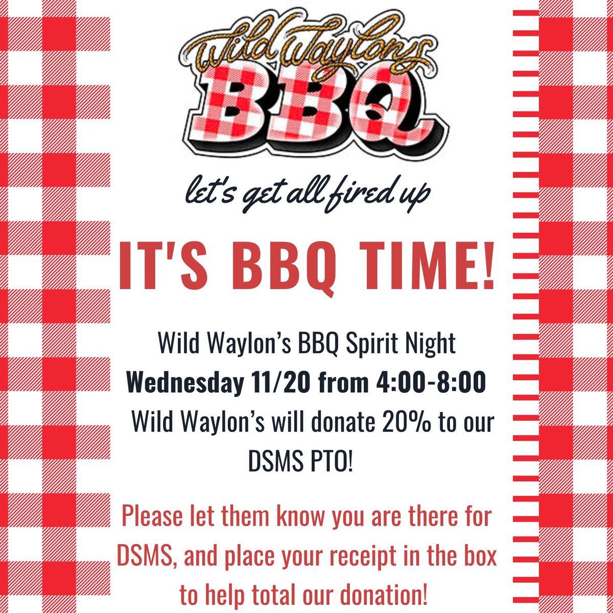 Wild Waylon's BBQ Spirit Night