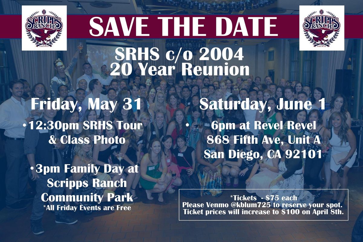 SRHS c\/o 2004 20 Year Reunion