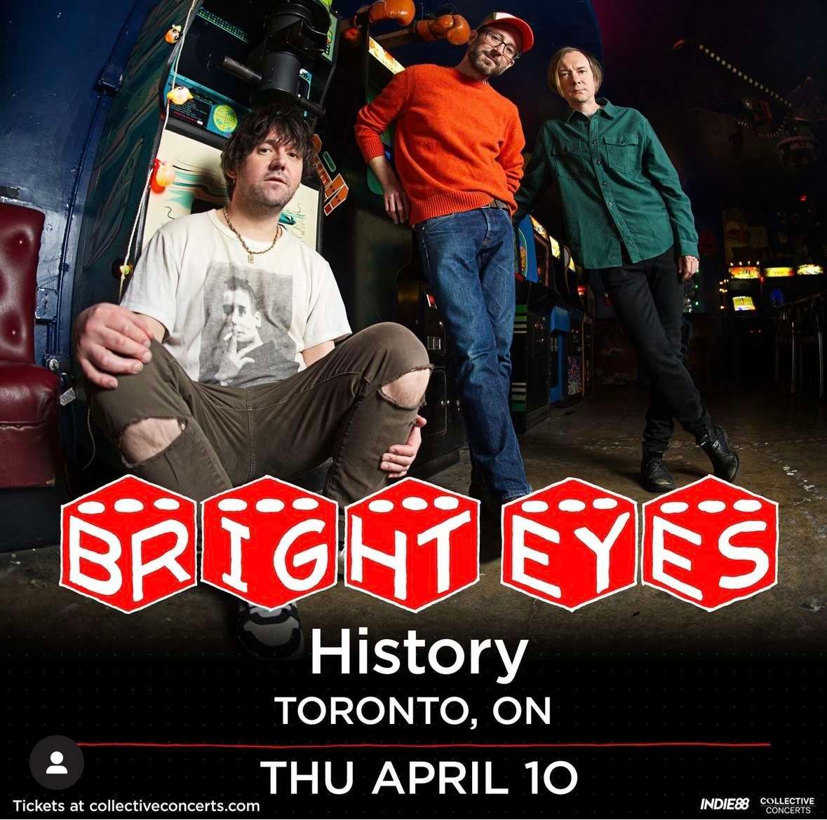 Bright Eyes at Murat Egyptian Room at Old National Centre