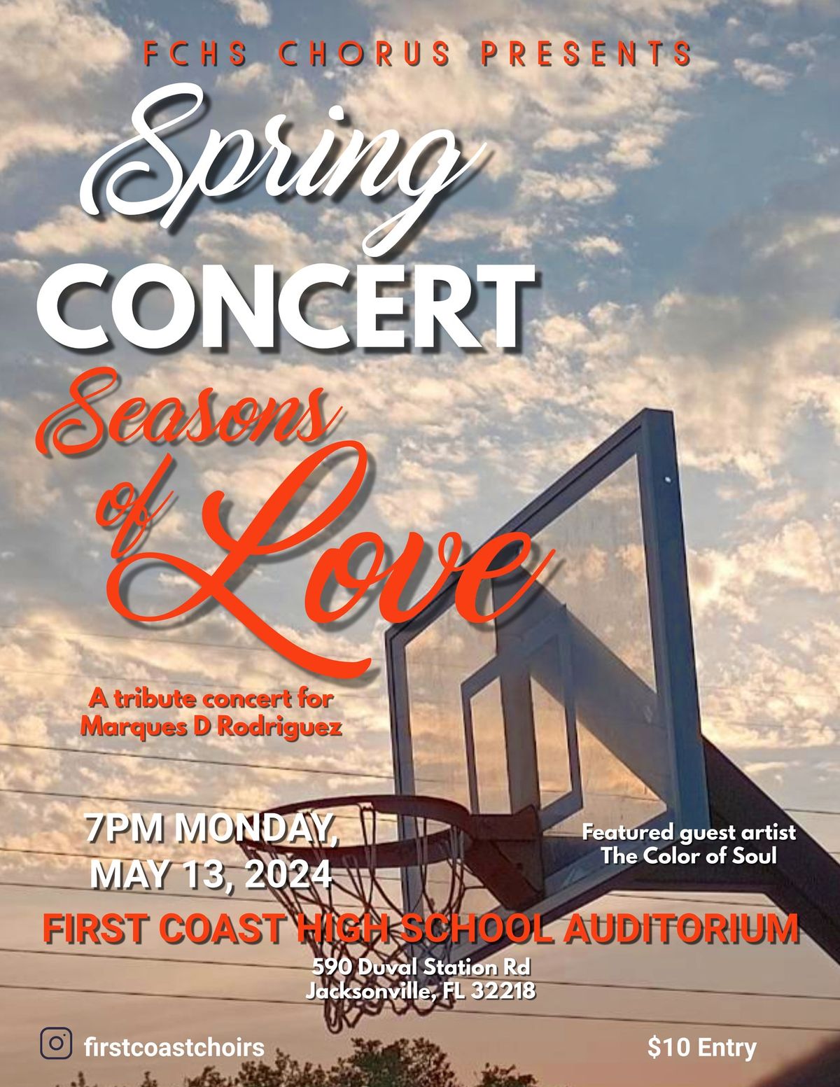 Spring Concert: Seasons of Love, tribute concert for Marques D Rodriguez
