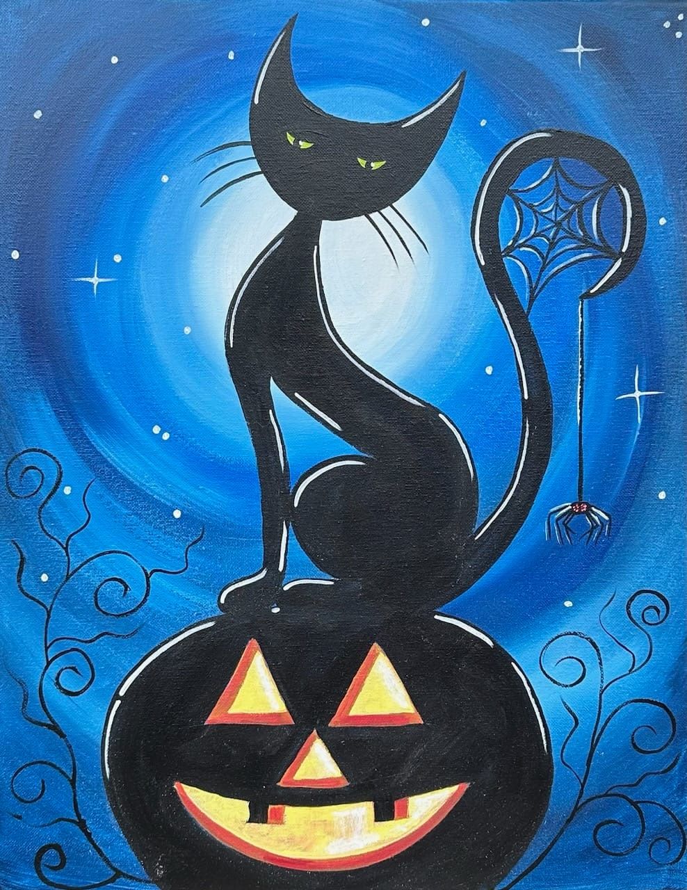 El Agave and Paint ~ Midnight Pumpkin Kitty 178