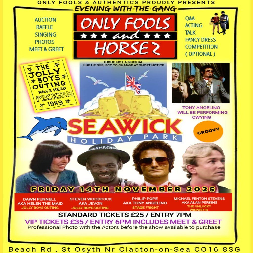 Evening with the gang from only fools and Horsez
