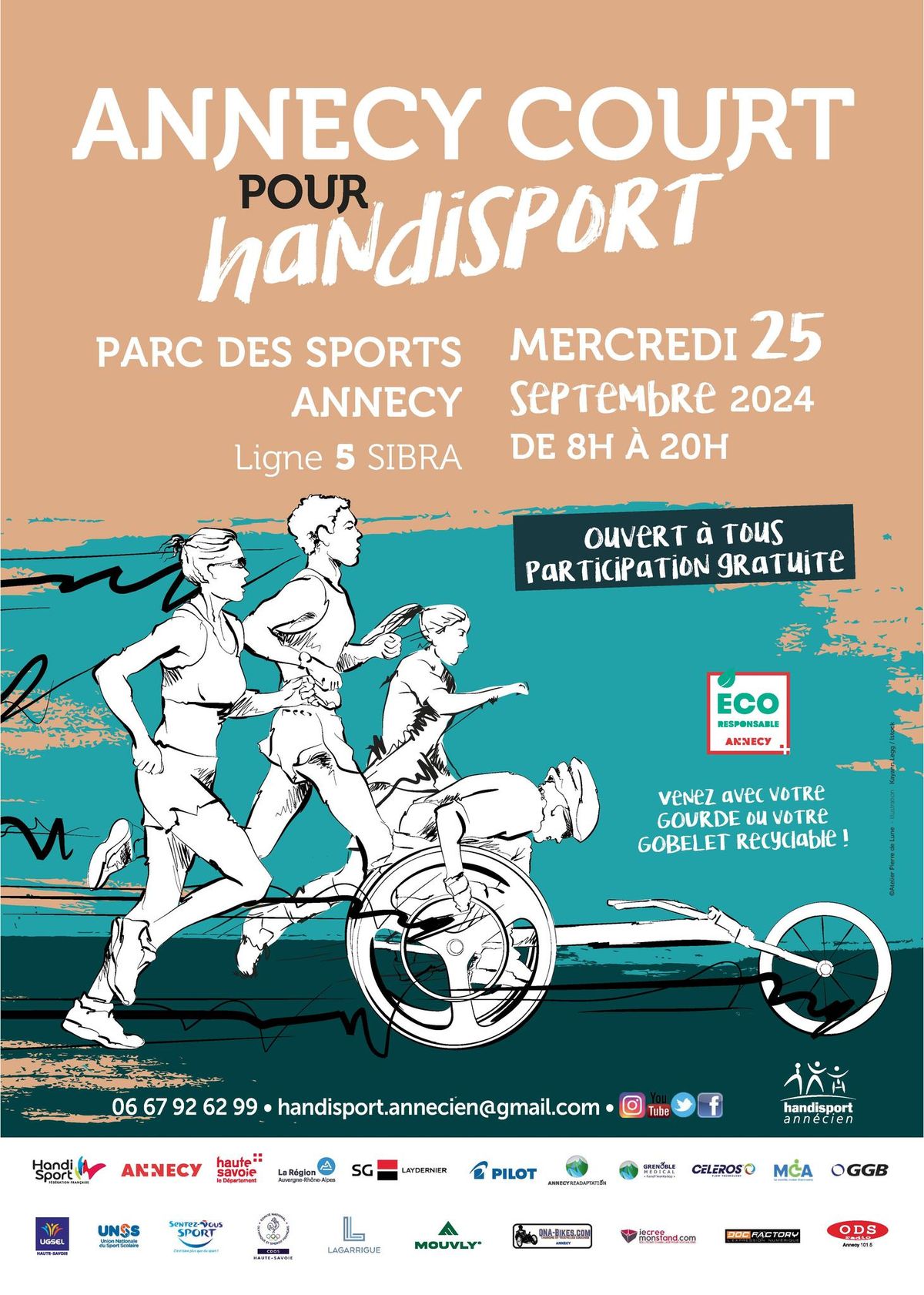 Annecy court pour handisport Annecien 