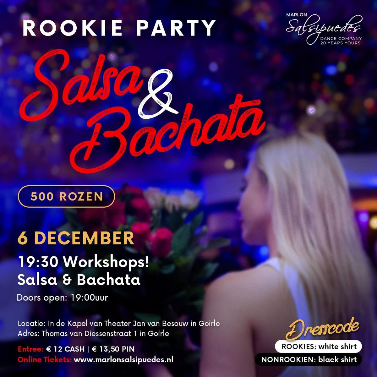 Rookie Salsa & Bachata Party with Roses!