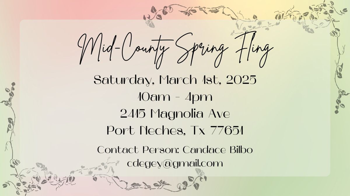 Mid-County Market Days-Spring Fling