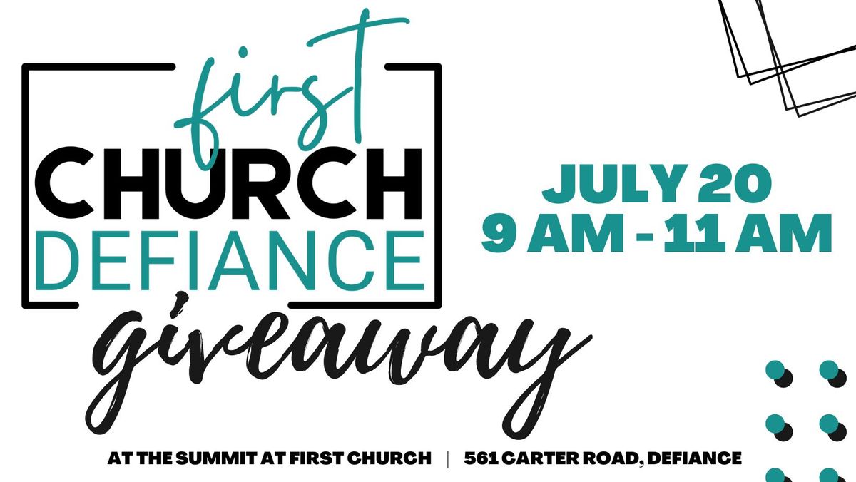 First Church Giveaway!