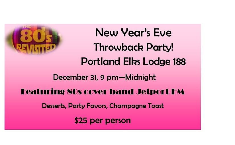 Throwback 80s at the Portland Elks Dance Party