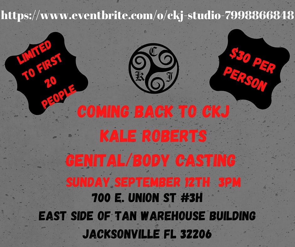 CKJ Studio  Body Casting- Sunday September 12th- 3pm