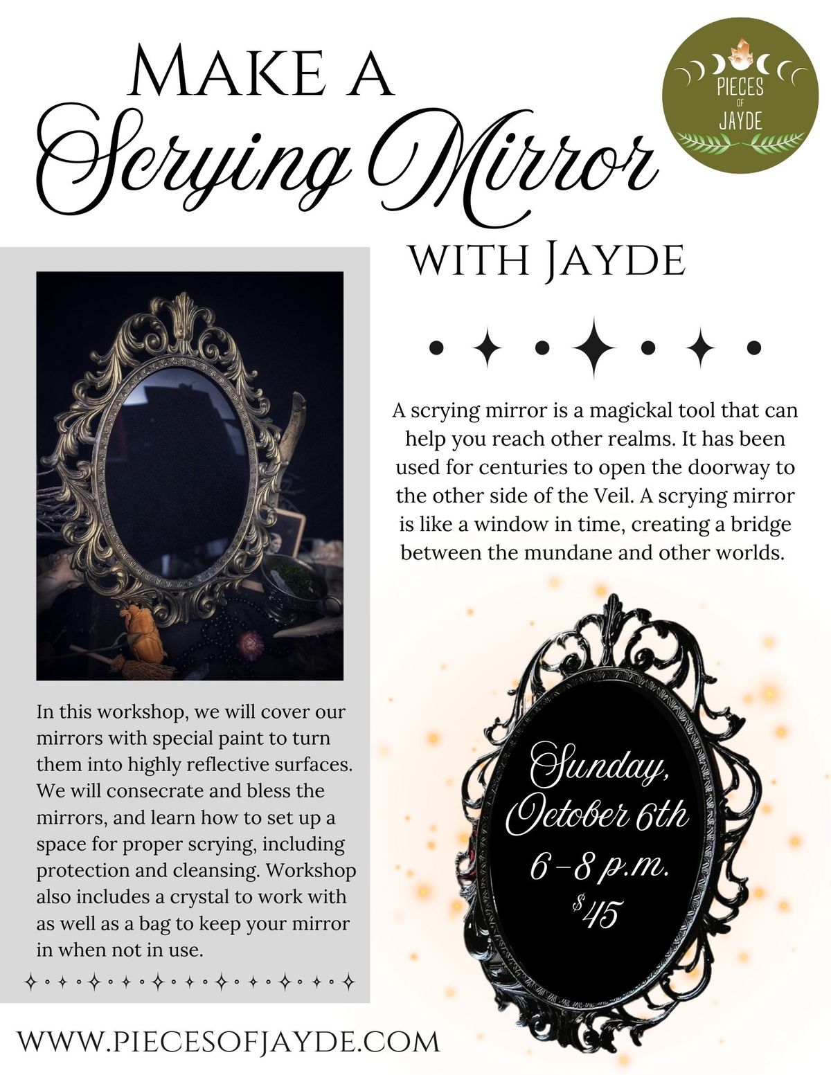 Make a Scrying Mirror with Jayde