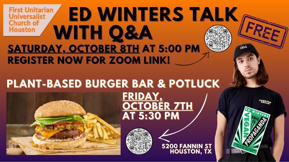 Vegan Potluck & Ed Winters Talk with Q&A