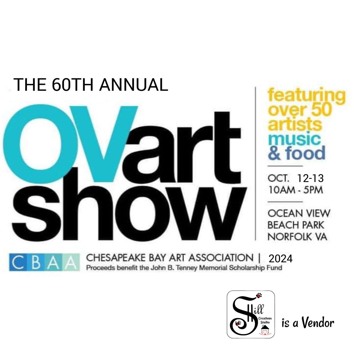 I am a Vendor @ The 60th Annual Ocean View Art Show