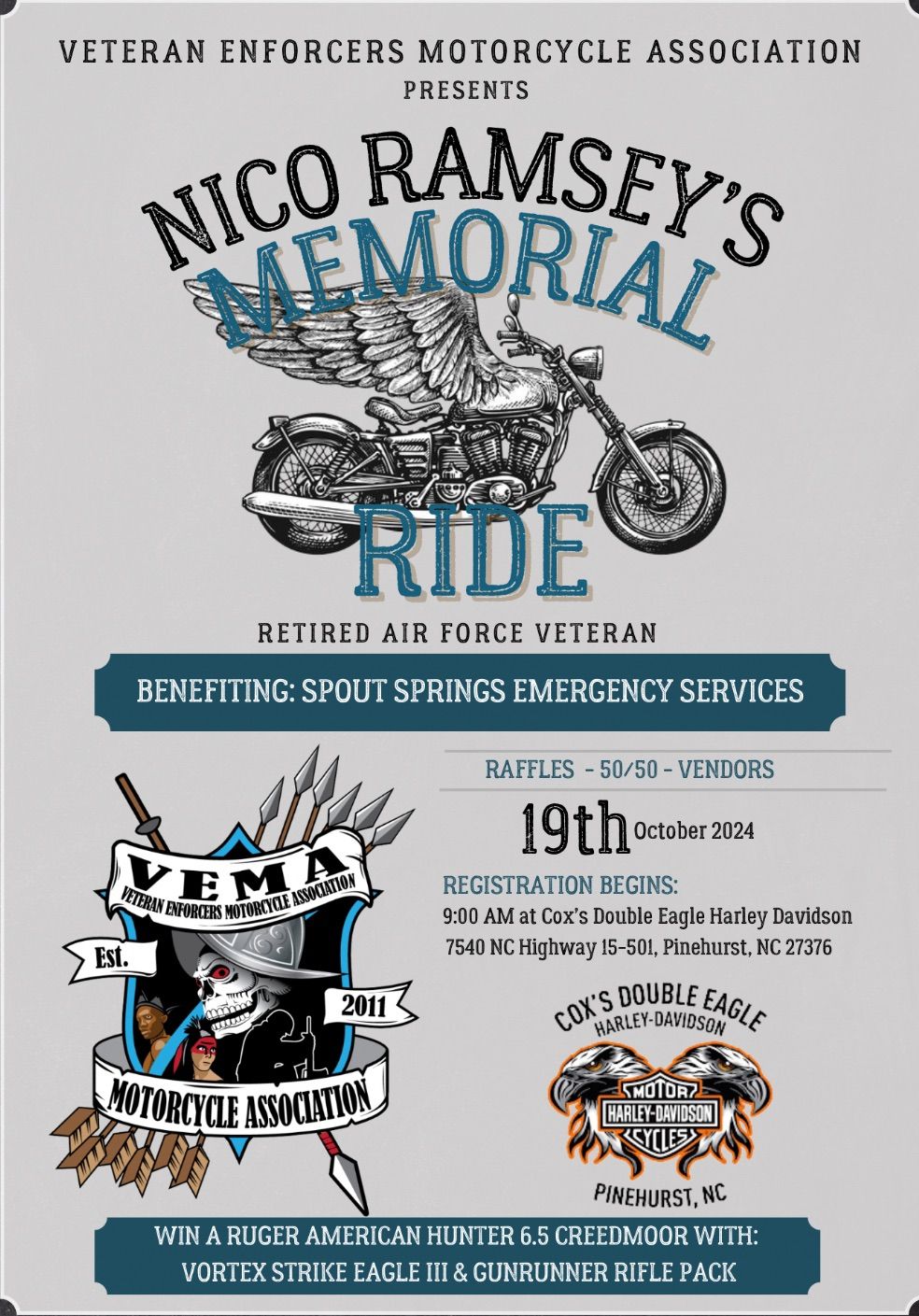 Nico Ramsey Memorial Ride 