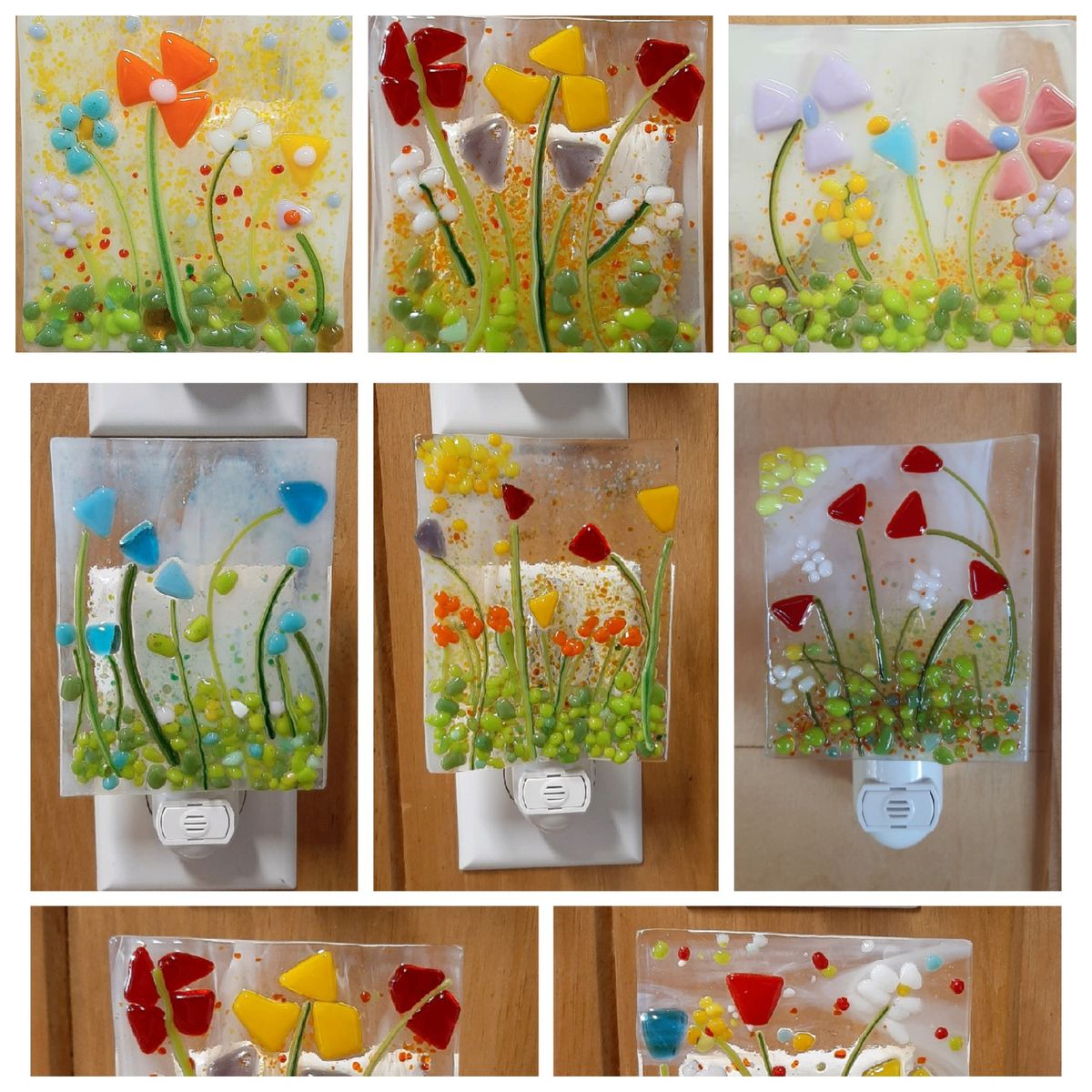 Glass Fusing: Spring Flowers
