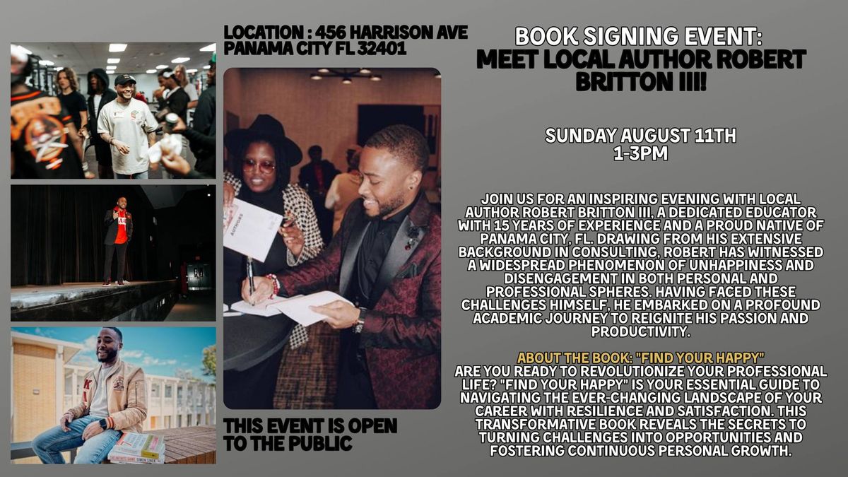 Book Signing with Local Author Robert Britton III!