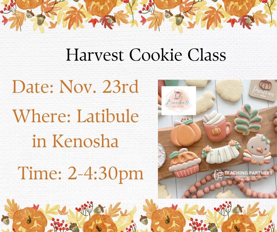 November 23 Harvest Cookie Decorating Class