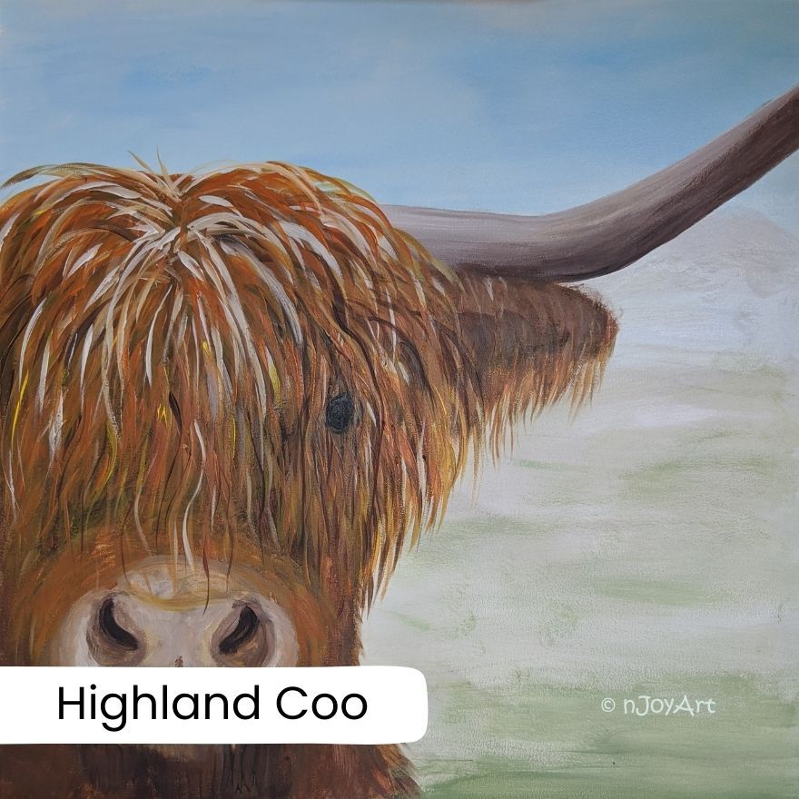 PAINT AWAY NIGHT at The George, Kilsby - Highland Coo