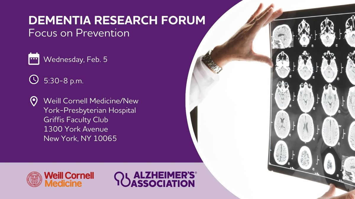 Dementia Research Forum: Focus on Prevention