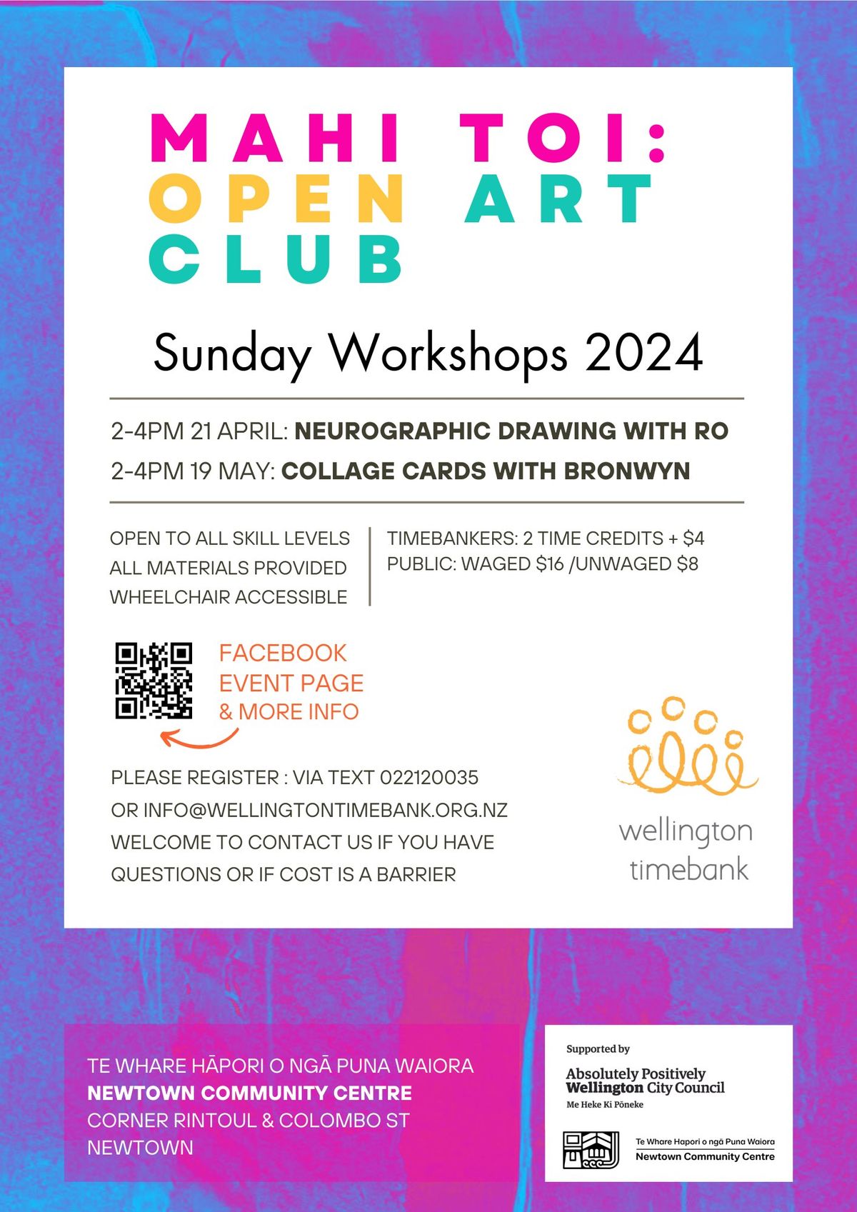 Collage Cards & Creativity: WELLINGTON TIMEBANK - Mahi Toi: Open Art Club Monthly Workshops