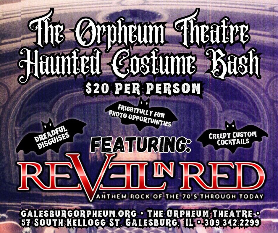 The Orpheum Theatre's Haunted Costume Bash Featuring Revel in Red