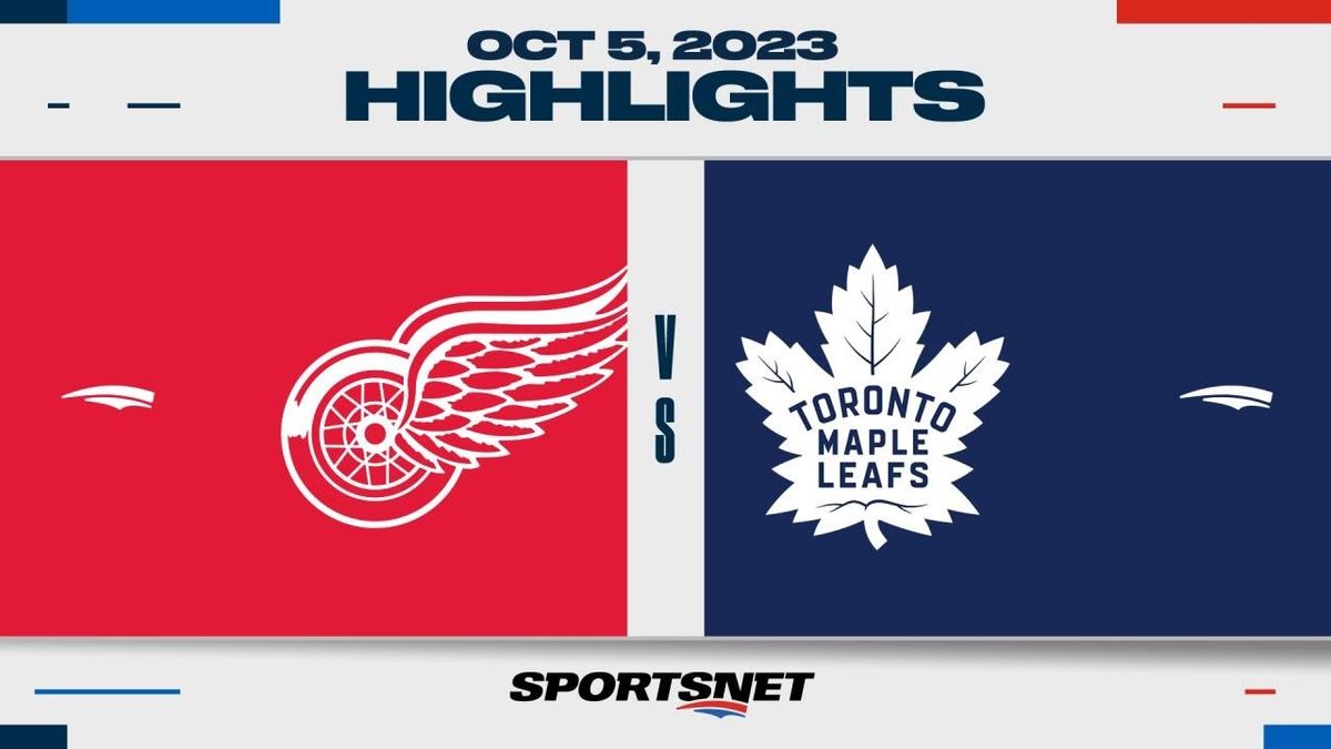 Preseason: Detroit Red Wings at Toronto Maple Leafs