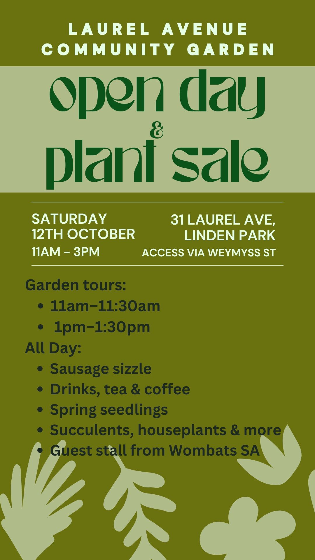 Open Day + Plant Sale