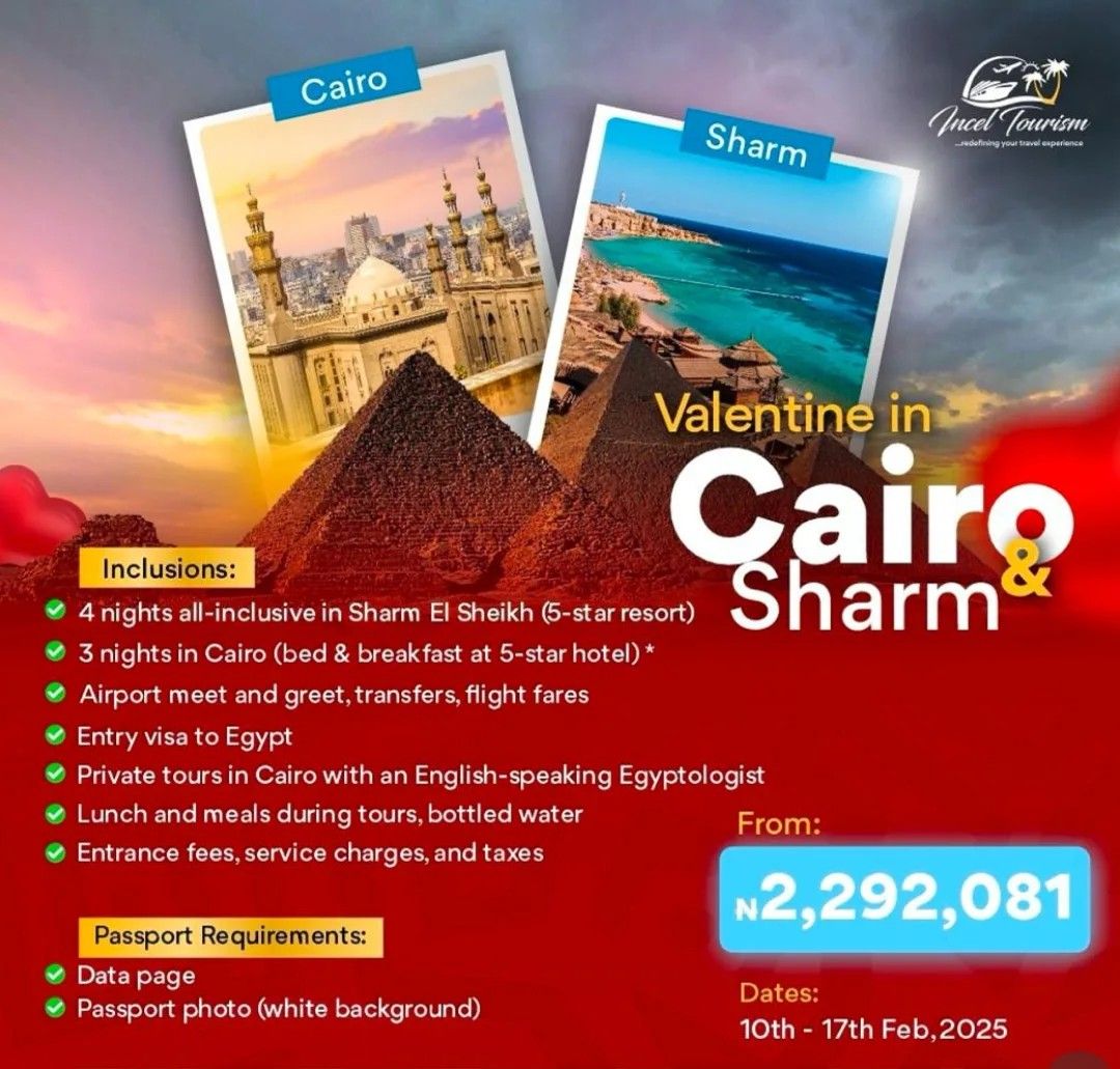 Cairo and Sharm El Sheikh Valentine's Day Escape