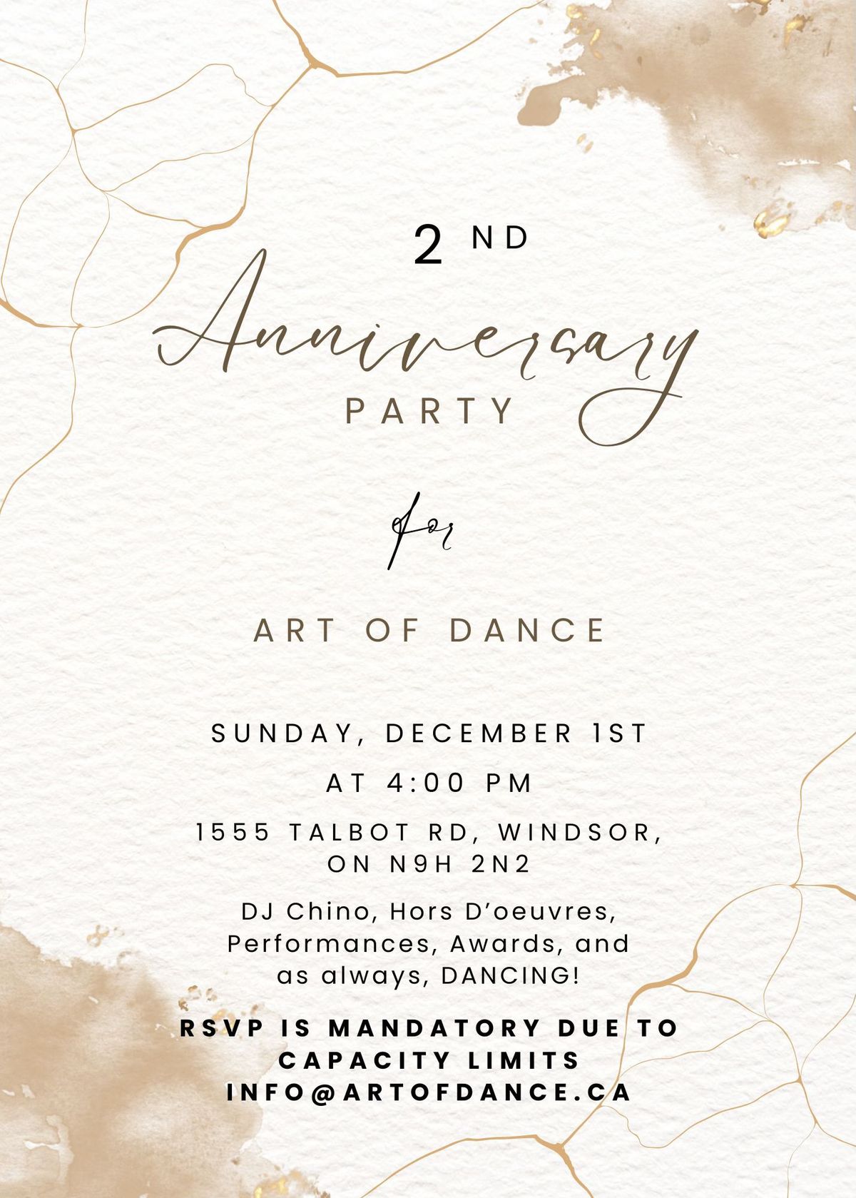 Art of Dance 2nd Year Anniversary Party