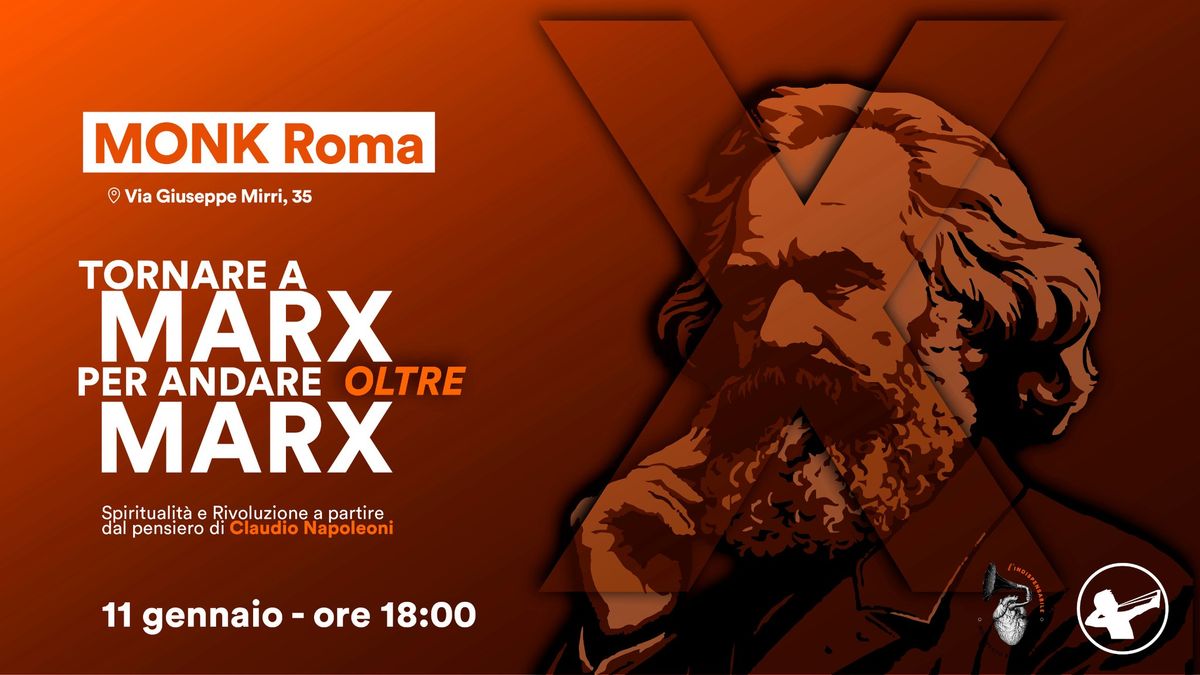 TORNARE A MARX PER ANDARE OLTRE MARX - 11 gennaio 2025 - Monk Roma