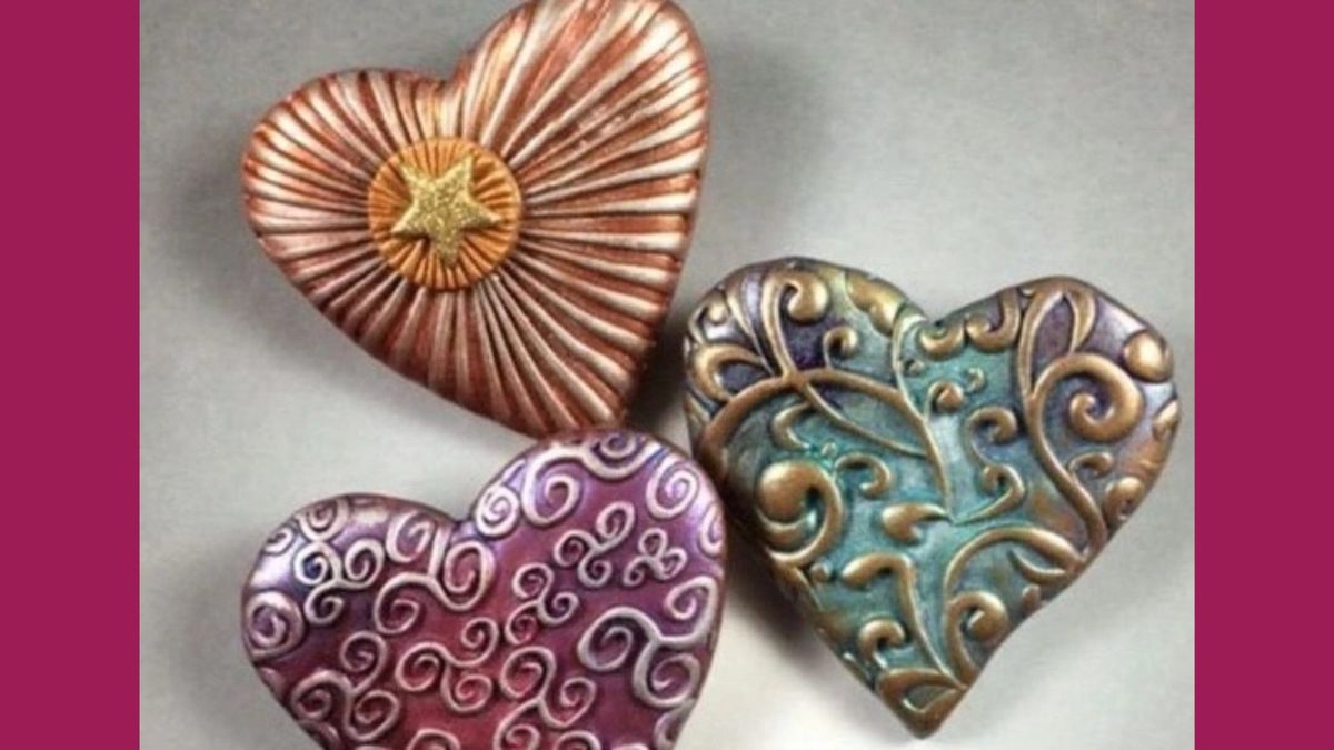 Polymer Clay Hearts with Allise Noble