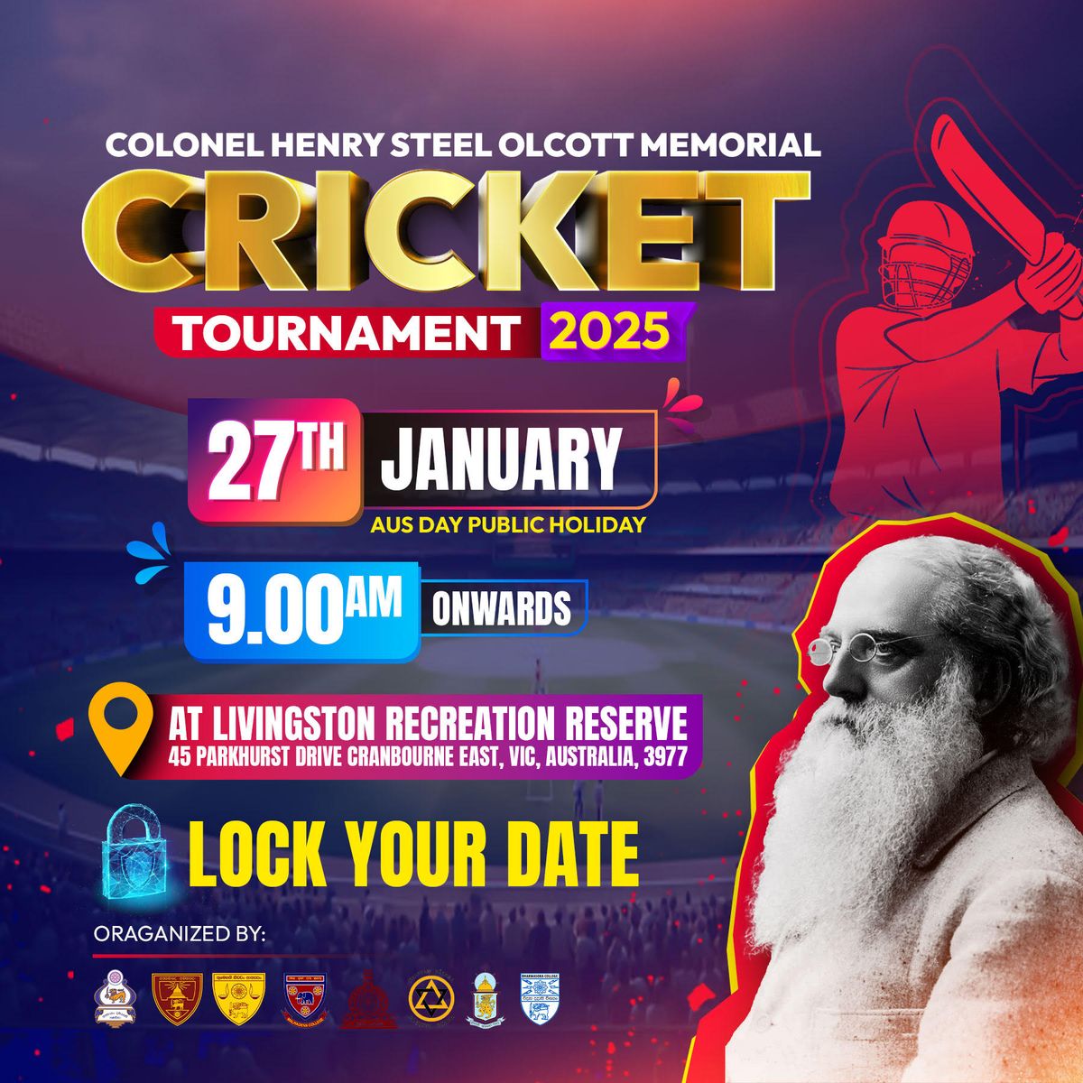 Henry Steel Olcott Memorial Cricket Tournament - Melbourne 2025