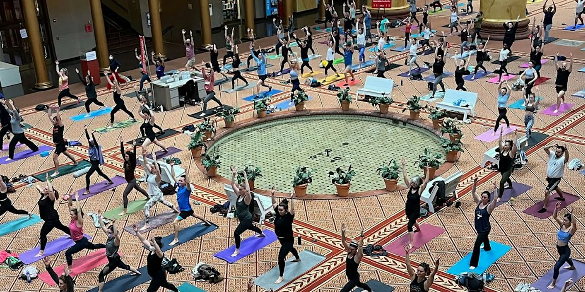 Yoga + Sound Experience at National Building Museum