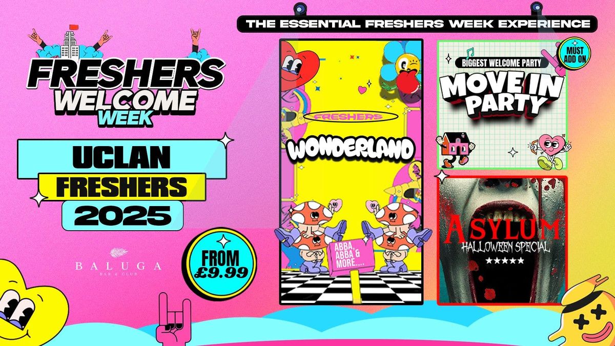 Preston Welcome Week  \ud83c\udf89 Preston's Biggest Freshers Events \ud83c\udf89