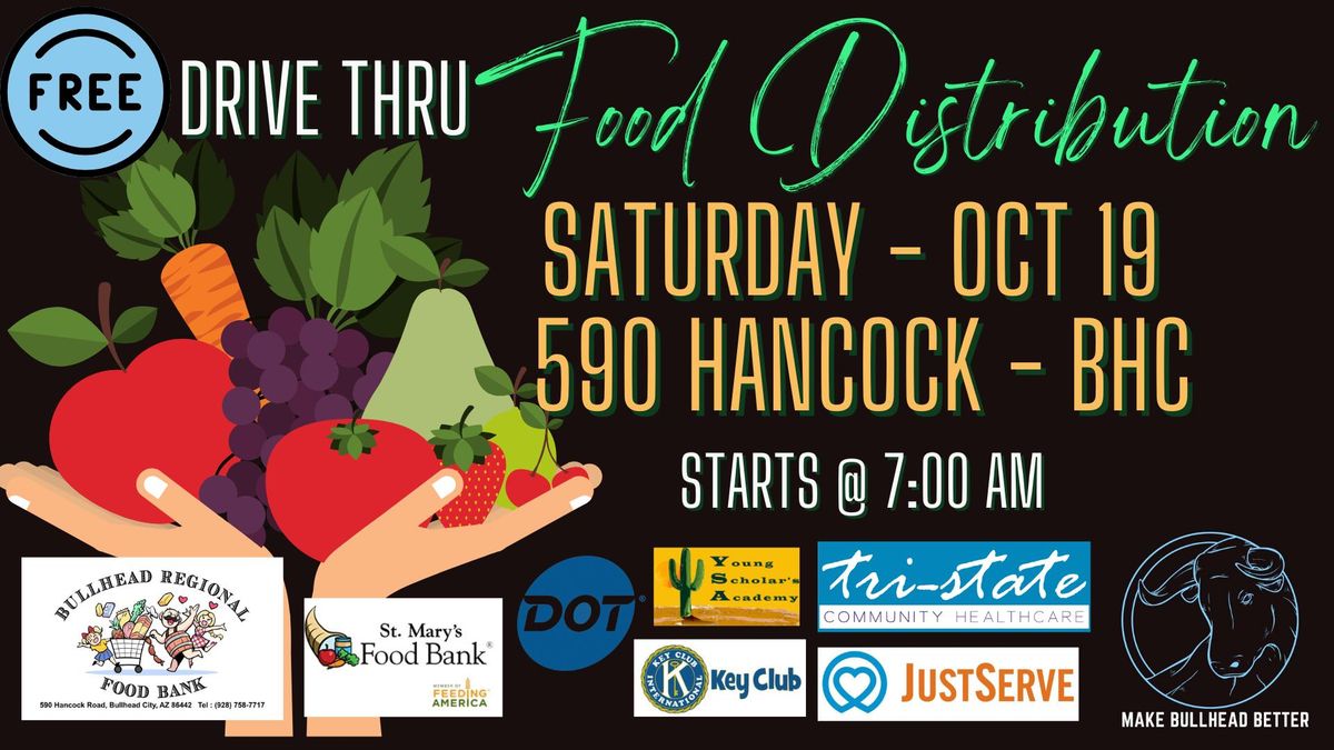 FREE Drive-Thru Food Distribution -Oct 19