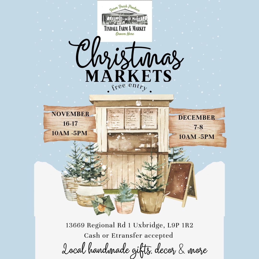 Christmas Markets on the farm December 7 & 8