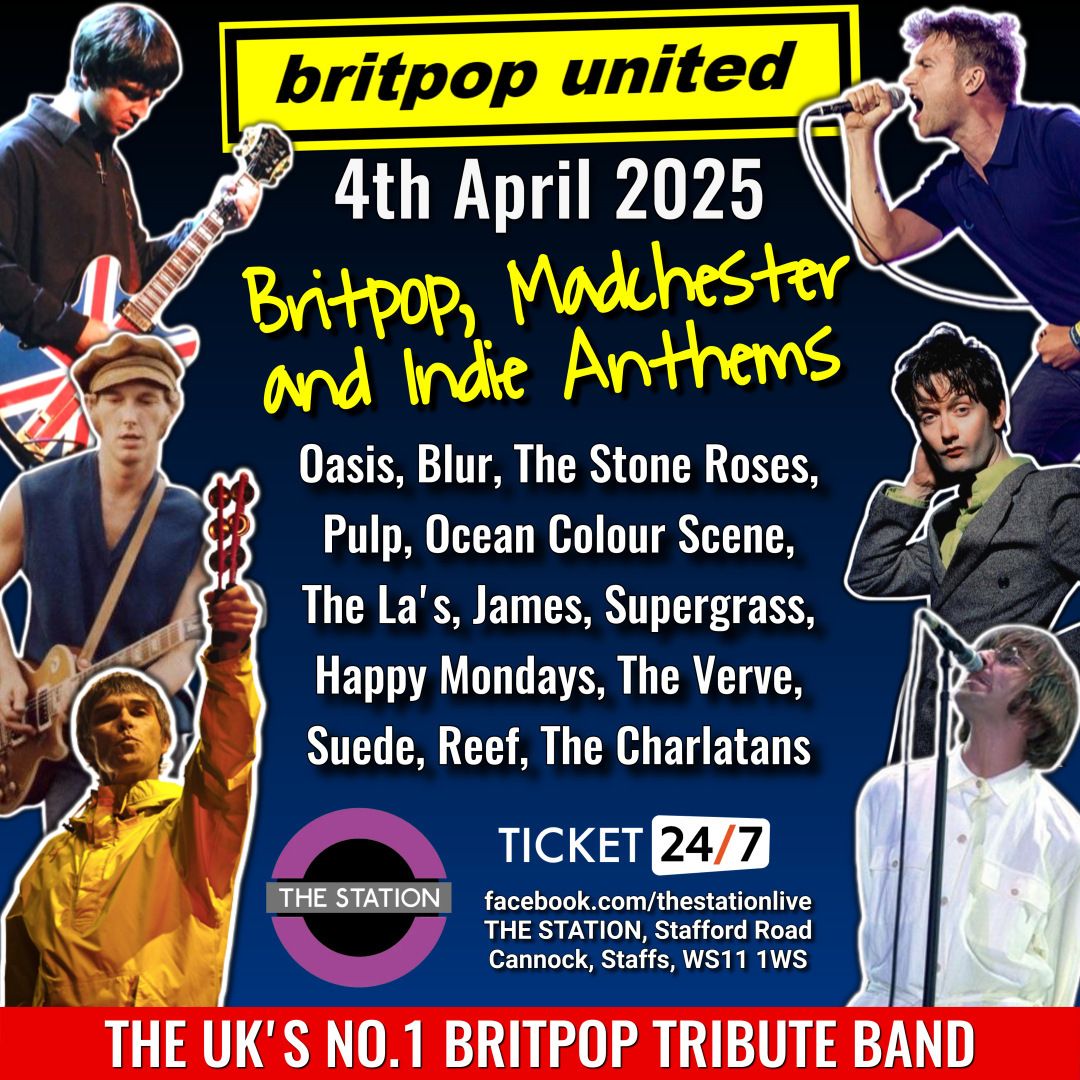 BRITPOP UNITED (Britpop Tribute Band) Live at The Station (Cannock)