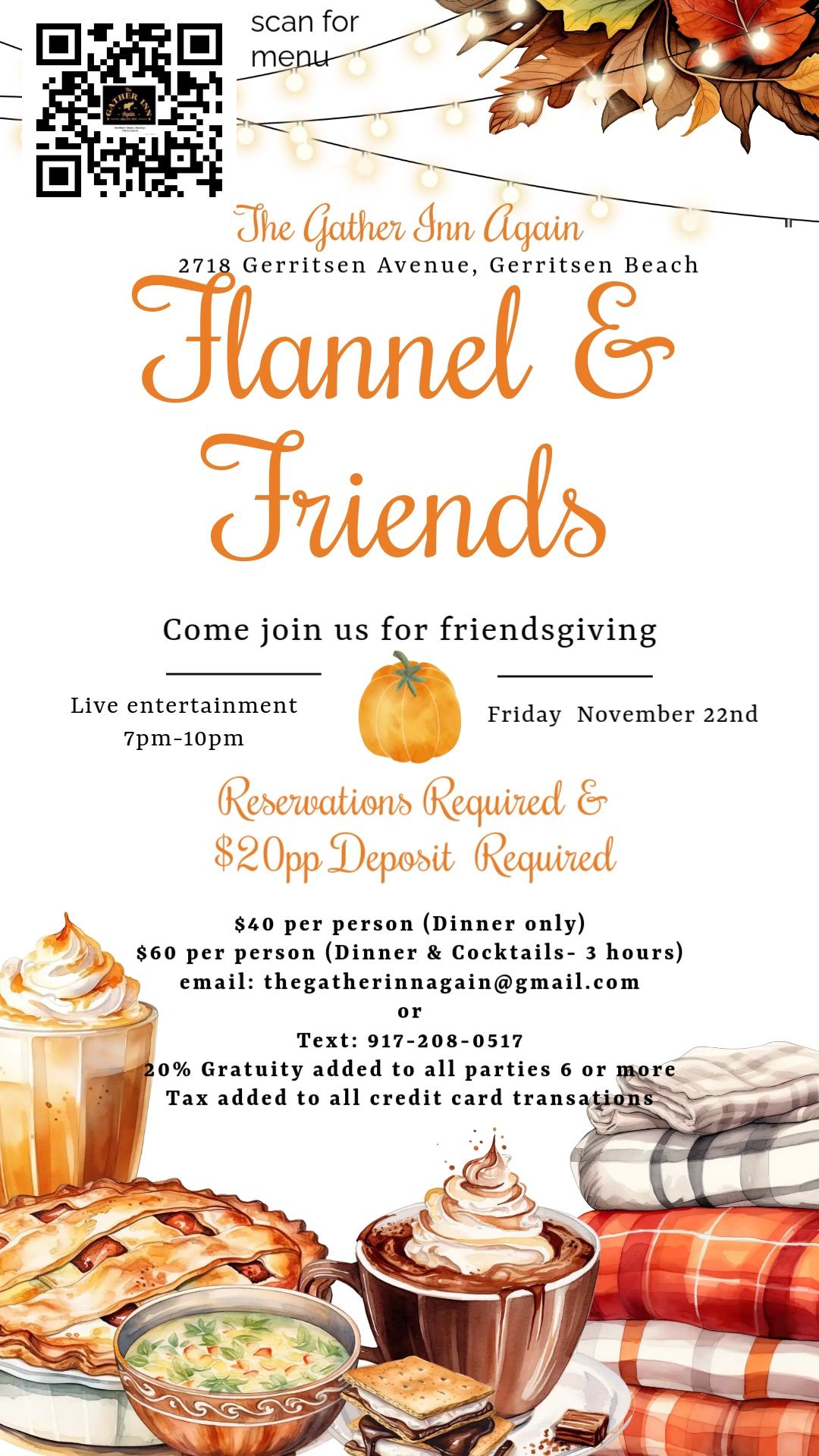 Friendsgiving Dinner & Live Music