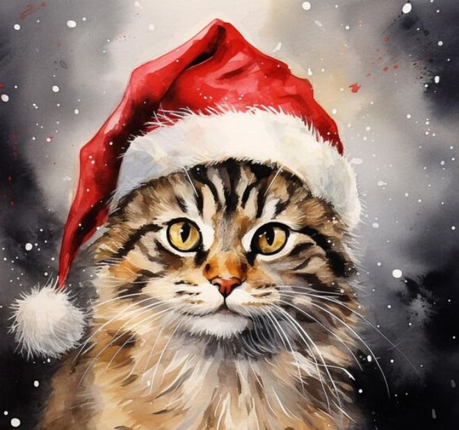 Santa Hat Sip & Paint your Pet!