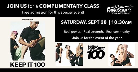 Freedom Center - Les Mills BodyCombat\u2122 100 Event