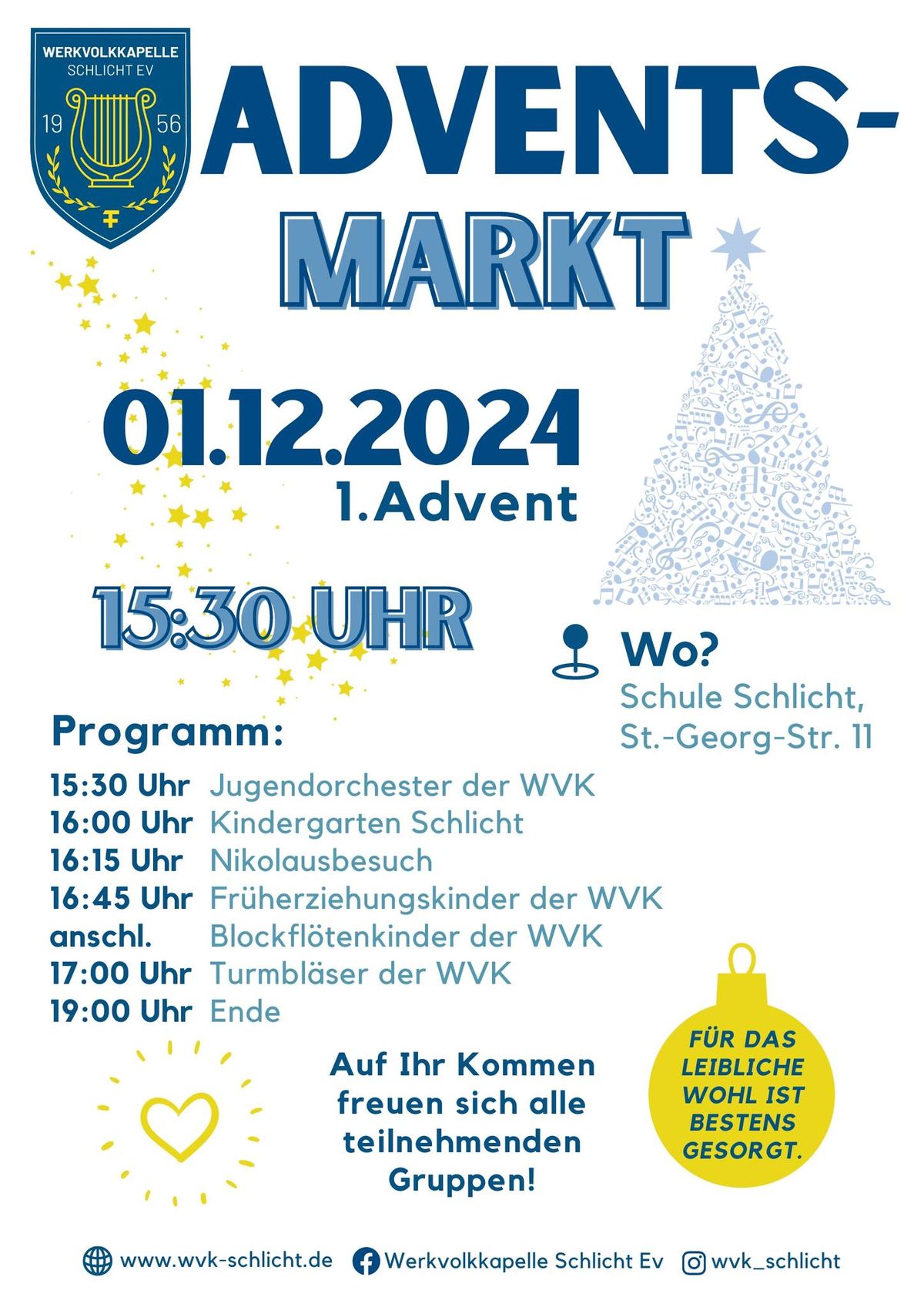 Schlichter Adventsmarkt am 1. Advent - 1.12.2024