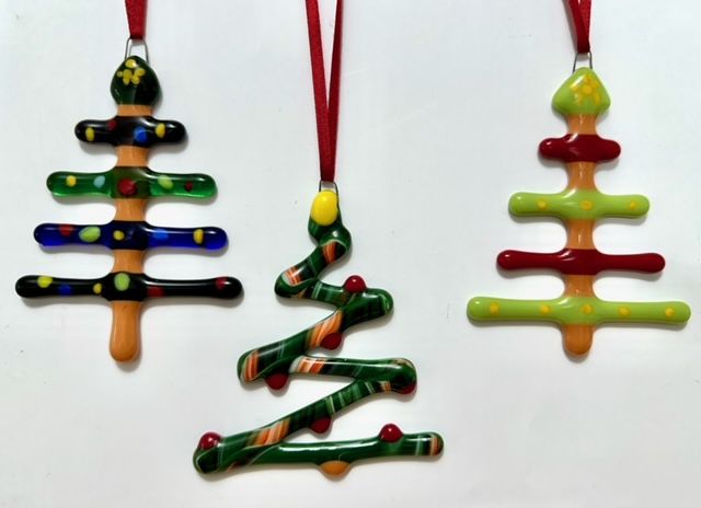 Fused Glass Christmas Ornaments with Cathy Ziegler