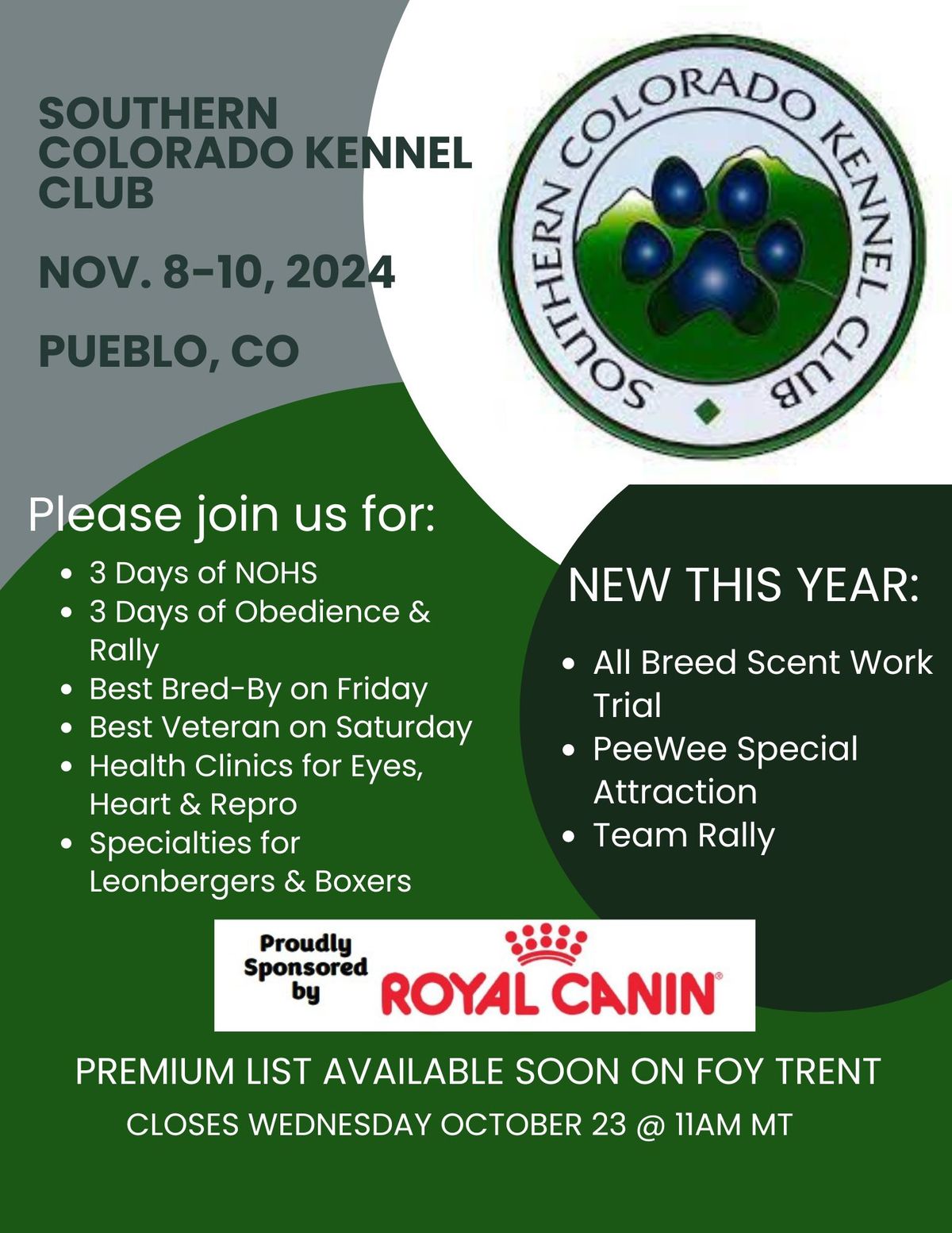 Southern Colorado Kennel Club Classic 3-Day Event