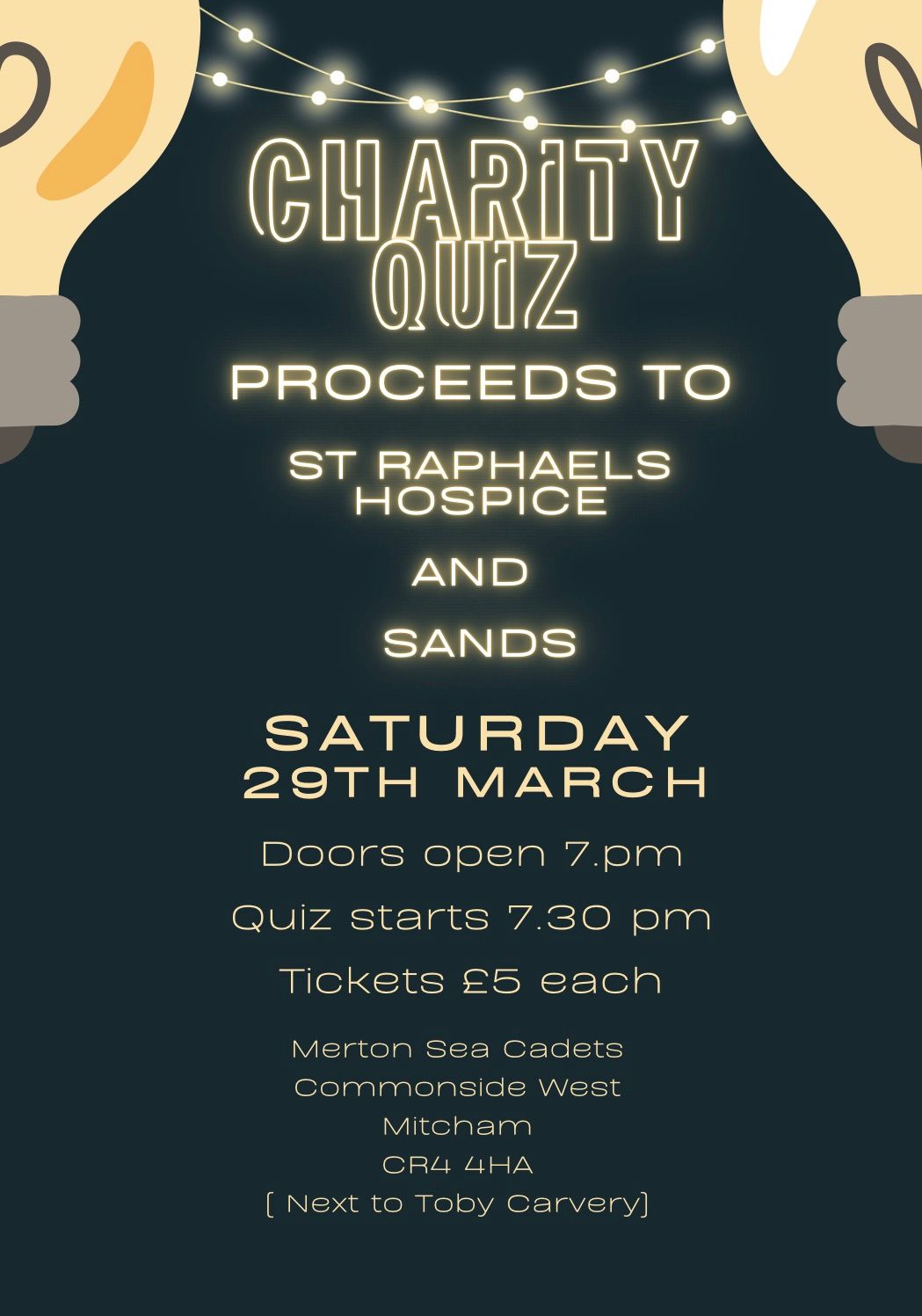 Charity quiz night